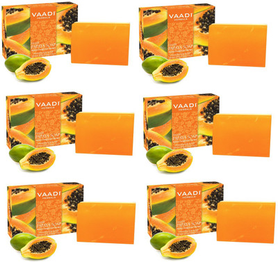 

Vaadi Herbals Fresh Papaya Soap (75 g, Pack of 6)(75 g, Pack of 6)