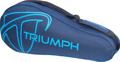 

Triumph Pro-302 (New) Single Compartment 6 Racquet Badminton Bag Navy/Sky Badminton Bag(Blue, Kit Bag), Navy blue;sky