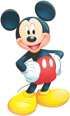 Asmi Collections 72 cm Cute Mickey Mouse Removable Sticker(Pack of 1)
