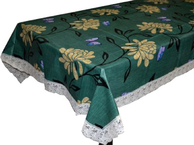 KUBER INDUSTRIES Floral 6 Seater Table Cover(Multicolor, PVC (Polyvinyl Chloride))