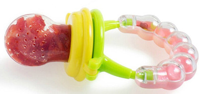 PRESENTSALE Fresh Fruit Vegetables Food Nibbler Cum Rattle Teether Rattle Teether(Multicolor)