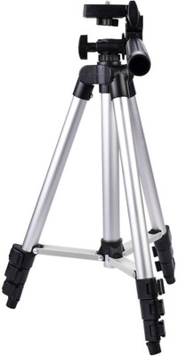 VibeX ® Travel Camera Tripod Lightweight Aluminum for DSLR SLR Canon Nikon Sony Olympus DV with Carry Bag -11 lbs(5kg) Tripod(White, Black, Supports Up to 1500 g)