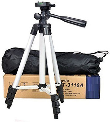 

VibeX ® Portable 1.02m Adjustable Height thicken aluminum Tripod 5/8" male threads laser level tripod Tripod(White, Supports Up to 1500 g)