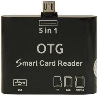

VibeX ™ Akust Micro USB OTG 5-in-1 Smartphone Card Reader High Speed™-Type-029 Card Reader(Black bean)