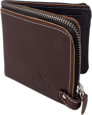 

Xpra Men Brown Genuine Leather Wallet(9 Card Slots)