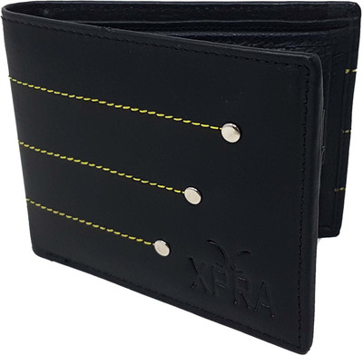 

Xpra Men Black Genuine Leather Wallet(8 Card Slots)