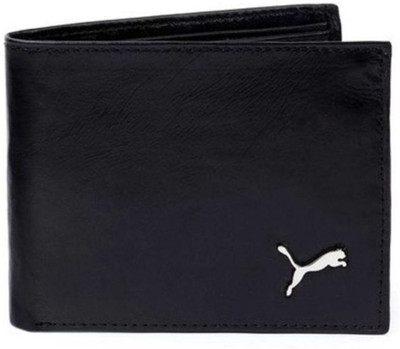 

PAPAYA Men Black Genuine Leather Wallet(3 Card Slots)