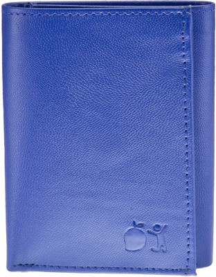 

London Fashion Men Blue Artificial Leather Wallet(3 Card Slots)