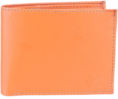 

London Fashion Men Orange Artificial Leather Wallet(2 Card Slots)