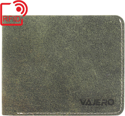 

Vajero Men Green Genuine Leather Wallet(4 Card Slots)
