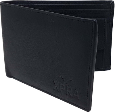 

Xpra Men Black Genuine Leather Wallet(9 Card Slots)