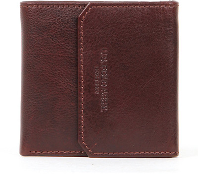 

U.S. Polo Assn Men Maroon Genuine Leather Card Holder(4 Card Slots), Burgundy