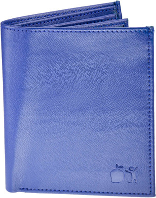 

London Fashion Men Blue Artificial Leather Wallet(2 Card Slots)