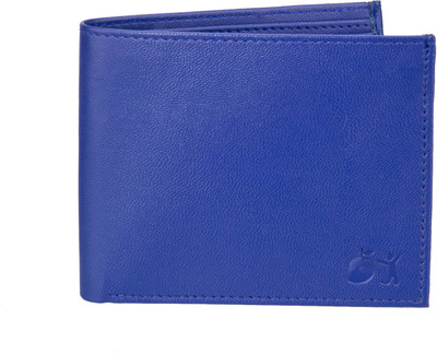 

London Fashion Men Blue Artificial Leather Wallet(2 Card Slots)
