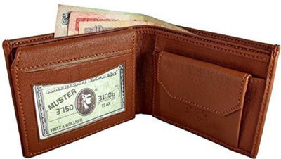 

Poland Boys Brown Artificial Leather Wallet(10 Card Slots), Tan