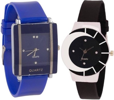 Ismart Blue kawa and Black Print 324 combo for women watches Watch  - For Girls   Watches  (Ismart)