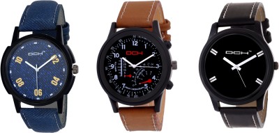 DCH Designer Combo Pack of 3 Watch  - For Men   Watches  (DCH)