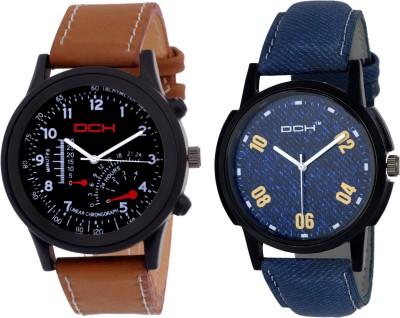 DCH Designer Analog combo pack of 2 Watch  - For Men   Watches  (DCH)