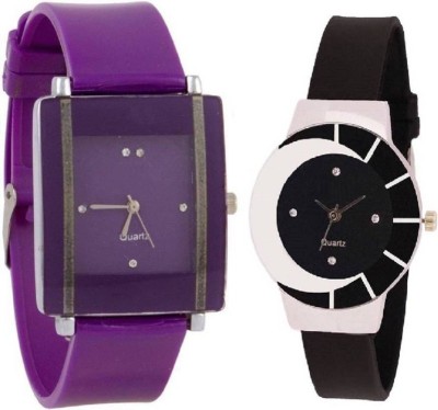 Ismart Purple kawa and Black print 324 combo watch for women Watch  - For Girls   Watches  (Ismart)