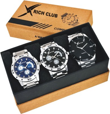 Rich Club RC-4321~22~23 Gentlemen's Choice Combo Of 3 Watch  - For Men   Watches  (Rich Club)