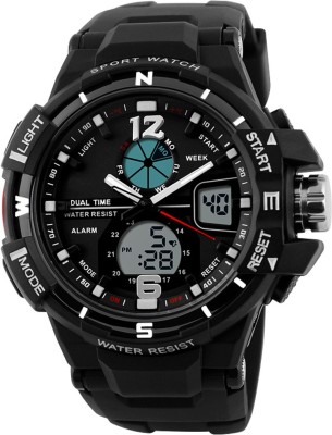 Oxhox Analog-Digital Multi function Ox Skmei ( BLK-SLV ) Watch  - For Men   Watches  (Oxhox)