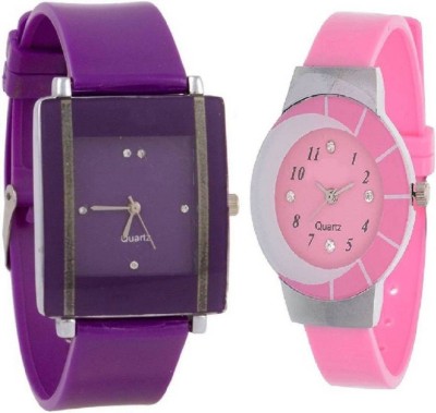 Ismart Purple kawa and pink print 324 combo watch for girls Watch  - For Girls   Watches  (Ismart)