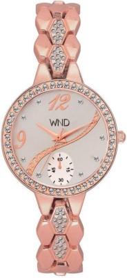 Wishndeal Women's White gold Dial with Metallic Strap W583 Women's White gold Dial with Metallic Strap W583 Watch  - For Girls   Watches  (wishndeal)