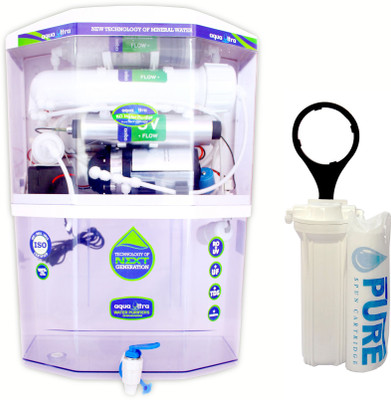 

aquaultra A400 15 L RO + UV + UF Water Purifier(transparent)