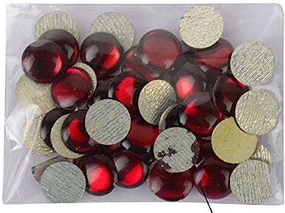 

GOELX Round Kundan Stones Pastable for Jewellery Decoration & Crafts !! Pack of 400 Stones 8mm - Pink