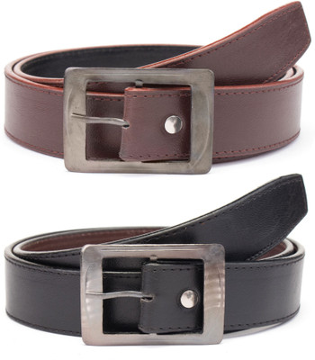 

Holboro Men Casual, Evening, Formal, Party Black, Brown Artificial Leather Belt