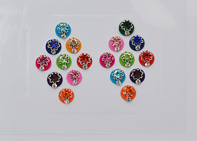 

Crystal Fancy Bindi Ladies & Girls Multicolor Bindis(For Indian Women)