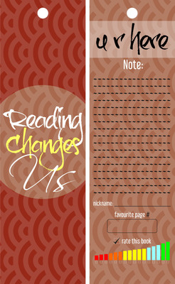 

TheFlauntStore Reading changes us.- Bookmark Paperback Bookmark(Quotes, Multicolor)