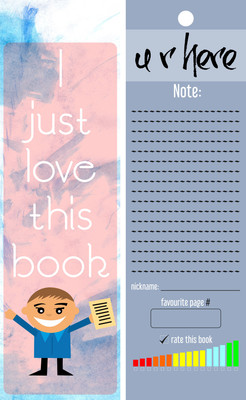 

TheFlauntStore I just love this book - Bookmark3 Paperback Bookmark(Quotes, Multicolor)