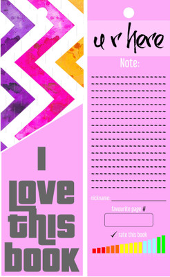 

TheFlauntStore I Love This Book - Bookmark19 Paperback Bookmark(Quotes, Multicolor)