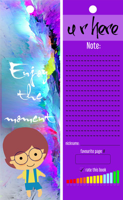 

TheFlauntStore Enjoy the moment - bookmark Paperback Bookmark(Quotes, Multicolor)