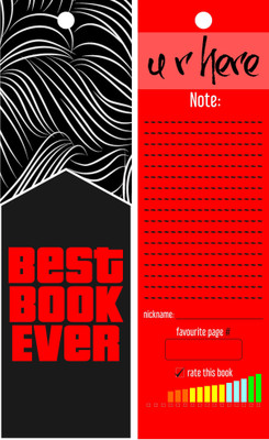 

TheFlauntStore Best Book Ever red - Bookmark Paperback Bookmark(Quotes, Multicolor)