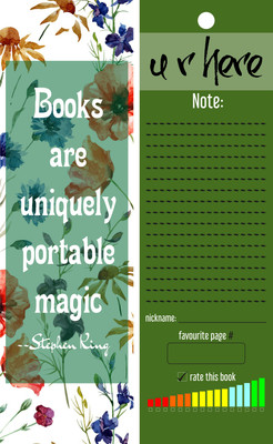 

TheFlauntStore Books are uniquely portable magic.-Bookmark3 Paperback Bookmark(Quotes, Multicolor)