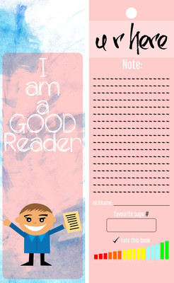 

TheFlauntStore I am a good reader - Bookmark2 Paperback Bookmark(Quotes, Multicolor)