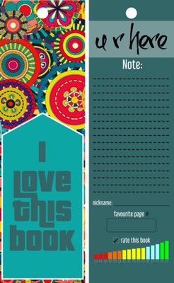 

TheFlauntStore I Love This Book - Bookmark6 Paperback Bookmark(Quotes, Multicolor)