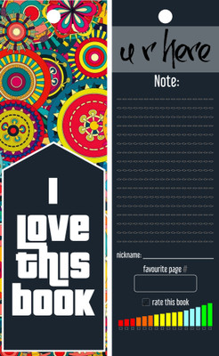

TheFlauntStore I Love This Book - Bookmark7 Paperback Bookmark(Quotes, Multicolor)