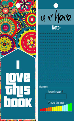 

TheFlauntStore I Love This Book - Bookmark1 Paperback Bookmark(Quotes, Multicolor)