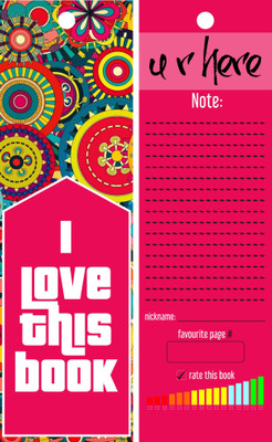 

TheFlauntStore I Love This Book - Bookmark11 Paperback Bookmark(Quotes, Multicolor)