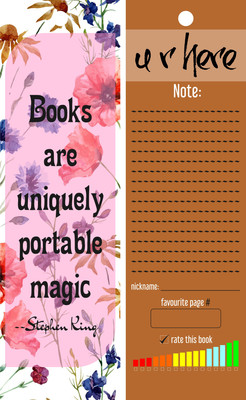 

TheFlauntStore Books are uniquely portable magic.-Bookmark1 Paperback Bookmark(Quotes, Multicolor)