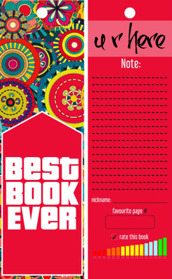 

TheFlauntStore Best Book Ever white - Bookmark Paperback Bookmark(Quotes, Multicolor)