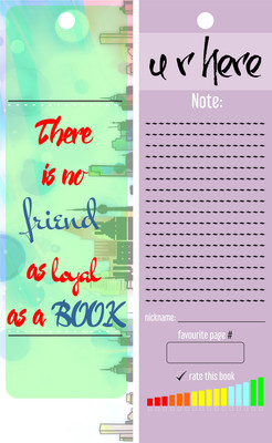 

TheFlauntStore There is no friend as loyal as a book.- Bookmark Paperback Bookmark(Quotes, Multicolor)