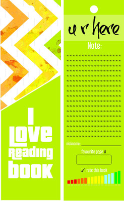 

TheFlauntStore I Love Reading This Book - Bookmark5 Paperback Bookmark(Quotes, Multicolor)