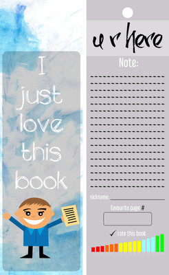 

TheFlauntStore I just love this book - Bookmark1 Paperback Bookmark(Quotes, Multicolor)