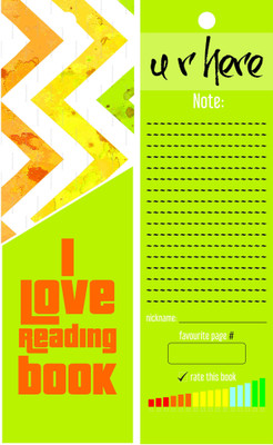 

TheFlauntStore I Love Reading This Book - Bookmark6 Paperback Bookmark(Quotes, Multicolor)
