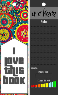 

TheFlauntStore I Love This Book - Bookmark5 Paperback Bookmark(Quotes, Multicolor)