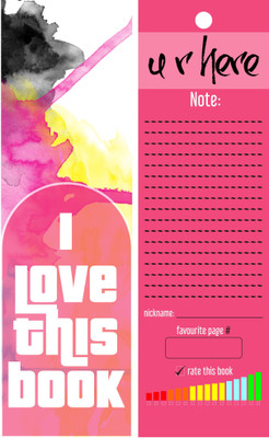 

TheFlauntStore I Love This Book - Bookmark39 Paperback Bookmark(Quotes, Multicolor)